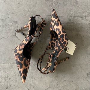 Zara Leopard Court Heels